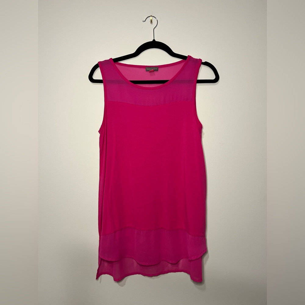 Ann Taylor Pink Sleeveless Blouse